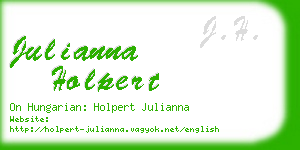 julianna holpert business card